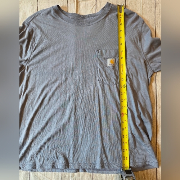 Carhartt Women's Medium Tencel Fiber Series Loose Fit Long-Sleeve Light Purple - Picture 10 of 11